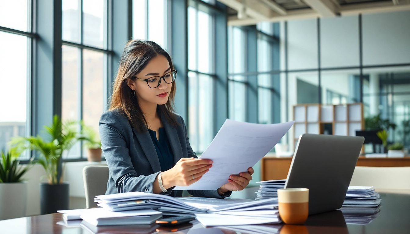 Streamlined eta application uk process with a focused professional in a bright office setting.