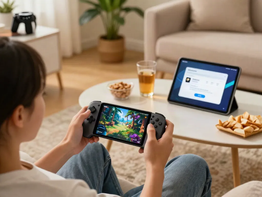 ROKOK88 link on smartphone during cozy gaming session with GoPay payment.