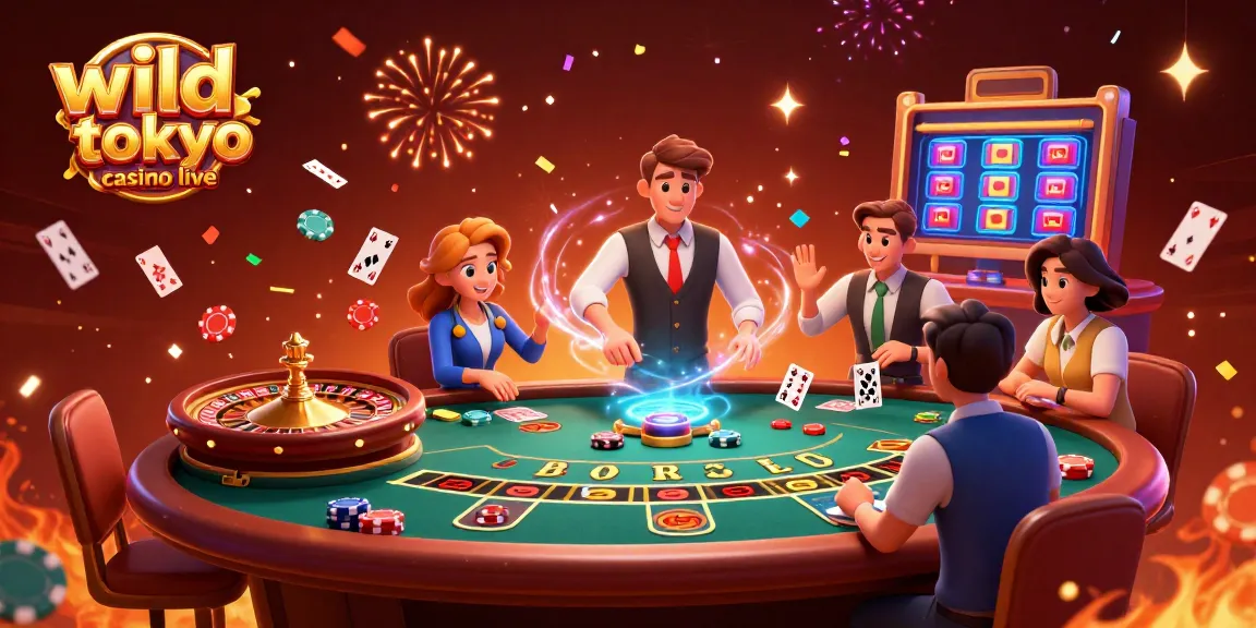 Gioca ai tavoli del casinò live di Wild Tokyo con croupier reali e tavoli affollati.