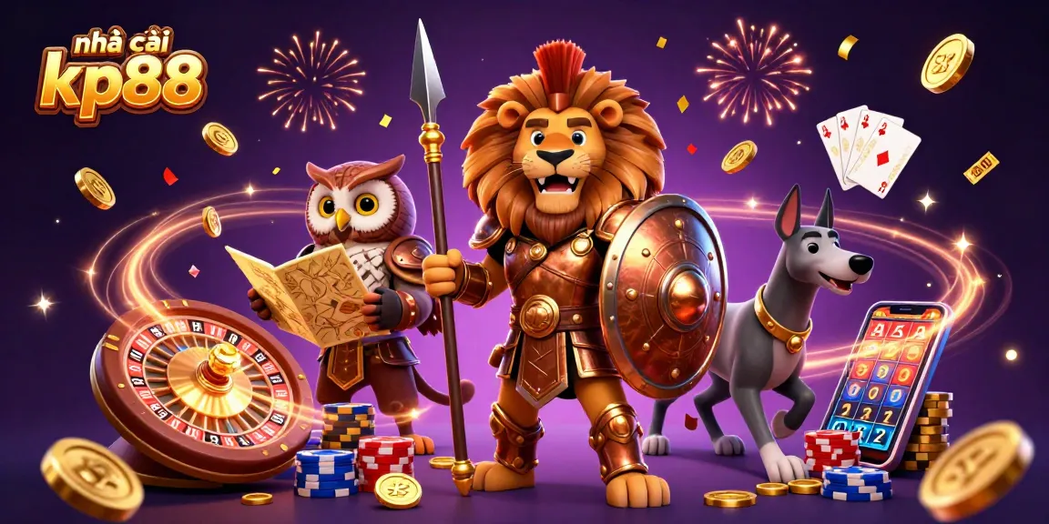 Experience thrilling gaming adventures with nhà cái kp88 showcasing vibrant casino elements!