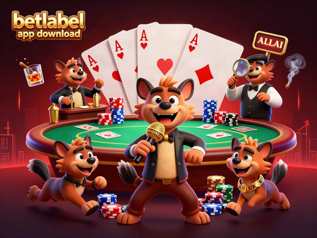 Engage with the exciting betlabel app download in a vibrant casino scene showcasing fun, gambling elements.