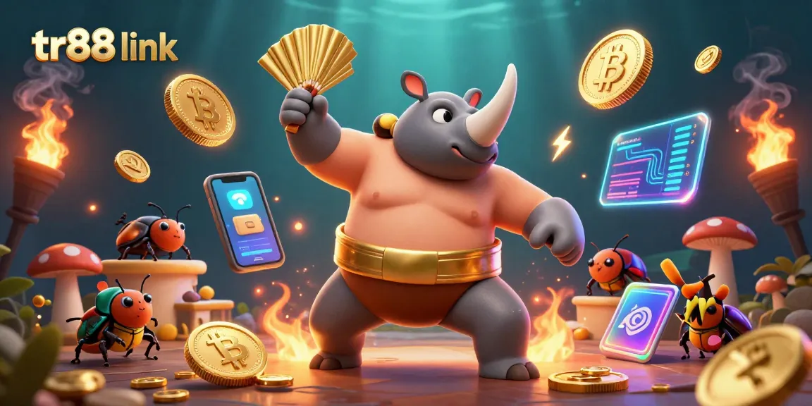 Join the excitement at tr88 link with animated characters celebrating a thrilling casino event.