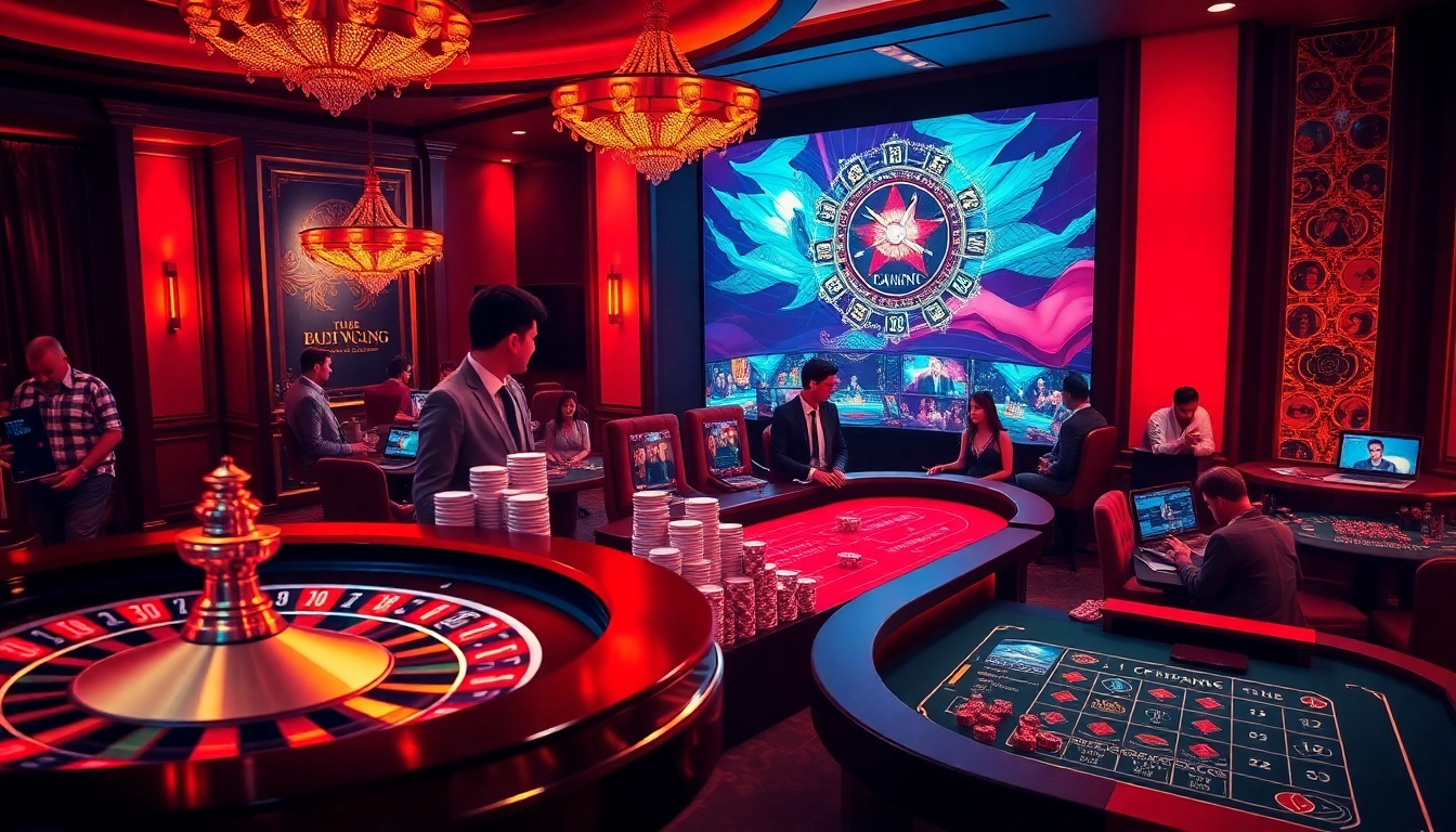 House edge strategies at Nhà cái F168 casino, featuring vibrant gambling action.