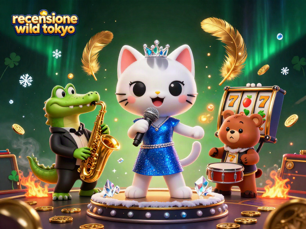 Play your luck with the playful characters in this recensione wild tokyo casino illustration.