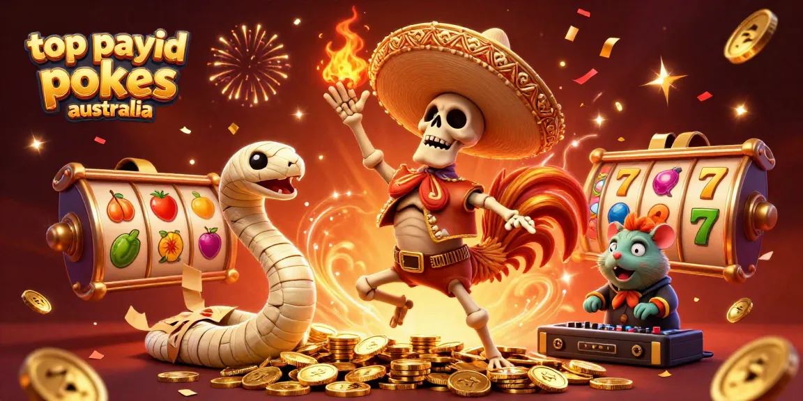 Enjoy thrilling gameplay at top payid pokies australia with vibrant characters celebrating on golden coins.
